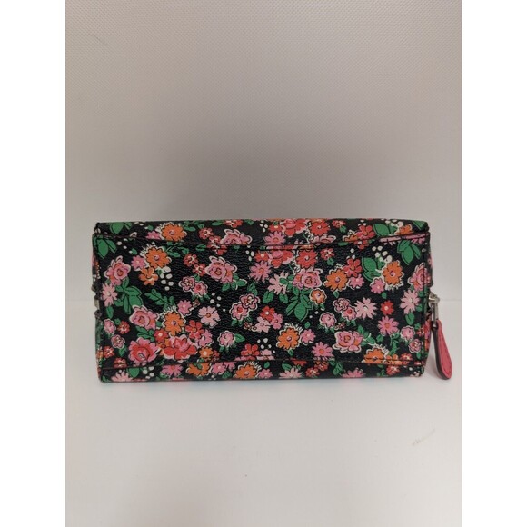 Coach Wallet Make Up Bag Key Chain In Posey Cluster Floral Print Coated Canvas - Picture 6 of 15